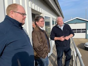 Et andet emne på dagsordenen var de planlagte havvindmølleparker ud for Vestkysten. Her pegede fiskeriformanden Thomas Rahbek Sloth på, at fiskeriet gerne ser en større inddragelse i planlægningen.  foto: FiskerForum.dk