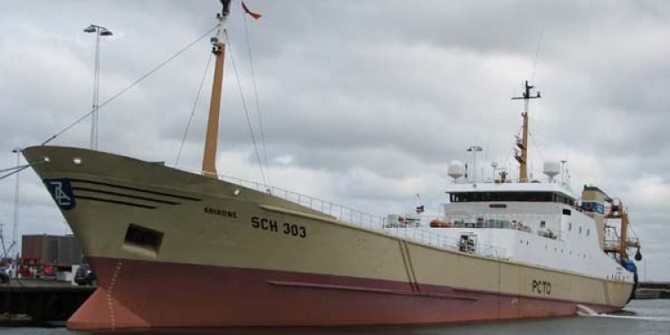 Stor frysetrawler får Thyborøn som hjemhavn.  Foto: MHR