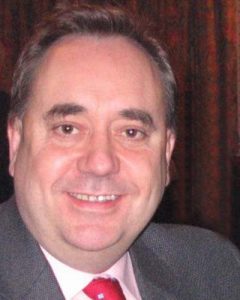 Den skotske separatist Alex Salmond truer med en Nordsø blokade .  Foto: Alex Salmond - Wikipedia