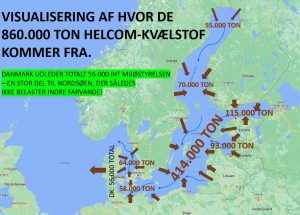 Danmark er kun en lille brik i det store kvælstof-puslespil i Østersøen illustration Helcom