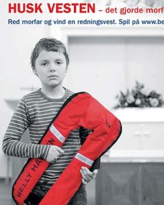 Kampagne skal redde liv – Husk redningsvesten.  Foto: Beredskabsforbundet
