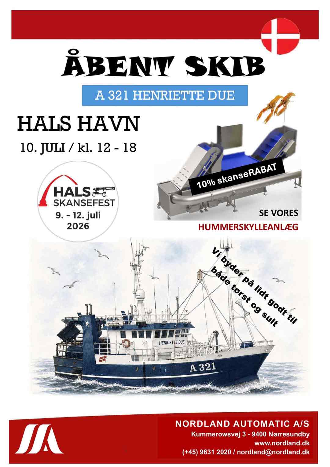 Åbent Skib i Hals 