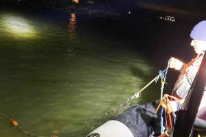 Fiskeristyrelsens inspektionsskib »Havternen« beslaglagde 14 ulovlige redskaber, da fiskerikontrollen var på kontrol langs Langeland og i bæltet ud for Reersø Havn i Nordvestsjælland. foto Fiskeristyrelsen
