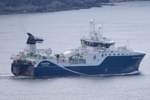Færøerne: Færøsk trawler lander stor fangst fra Barentshavet foto: kiran J