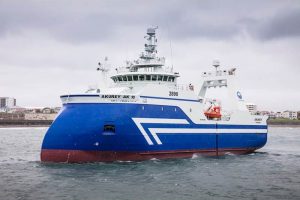 Islandske trawlere lander pæne fangster til fiskeindustrien Nordgardur