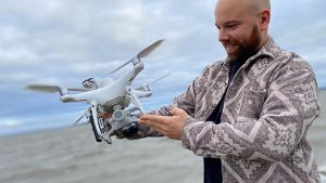 Droner Revolutionerer Kortlægningen af Ålegræsset i Havet foto: DTU Anne Trap-Lind