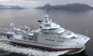 Sveriges nye forskningsfartøj er af norsk design.  Arkiv: Det svenske forskningsskib bliver tilsvarende Dr. Fridtjof Nansen - skipsteknisk