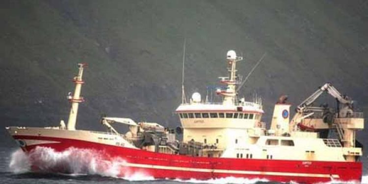 Mette Gjerskov ærgrer sig over EU-sanktioner.  Arkivfoto: Færøsk trawler - Skipini