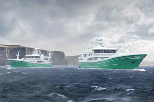 To Tyrkisk bygget og Norsk designet trawlere til Irsk fiskeri. - Foto: Salt Ship Design