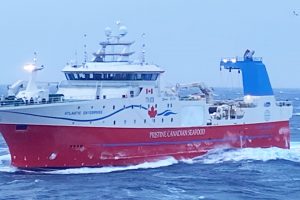 Ocean Prawns, der er en familieejet fiskekoncern på Bornholm, har oplevet et udfordrende 2023. Deres nye trawler, »Atlantic Enterprise« fra det tyrkiske værft Tersan Shipyard blev forsinket, hvilket har påvirket både driftsresultatet og bundlinjen. foto: Ocean Prawns