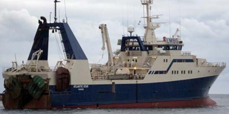 Atlantic Star sætter norsk rekord med Vónin Bacalao trawl.  Foto: GVejen