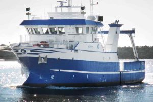 »Aurora« finder store mængder mikroplast i Limfjorden. Foto: Forskningsskibet »Aurora«