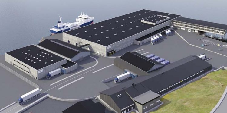 Marel leverer udstyr til Bakkafrost laksefabrik på Færøerne.  Ill.:The future - A major part of the new investment plan is to merge all 7 factories into 1 State of the Art facility located in Glyvrar