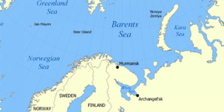 Bekæmpelse af ulovligt fiskeri i Barentshavet en succes.  Foto: Barentshavet - Wikipedia