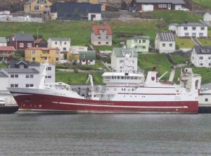 Trawleren **Birita** landede ligeledes i sidste uge en pæn fangst på 1.000 tons blåhvilling til Havsbrún. foto: Kiran J