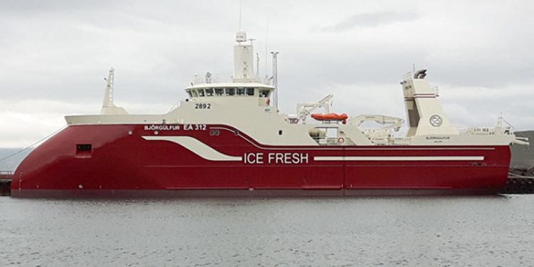 »FerskFisk-Trawler« leveres fra tyrkisk værft til islandske Samherji  Foto:EA 312 »Björgúlfur«
