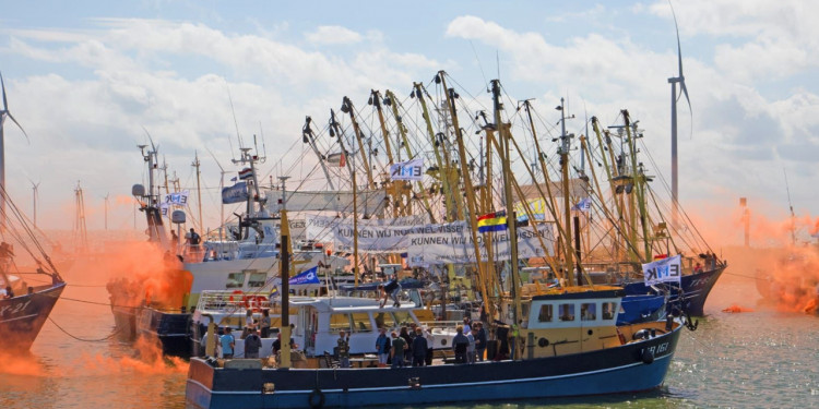 De hollandske fiskere optrapper konflikten foto: EMK