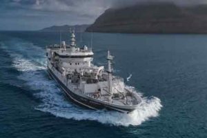 Borgarin meldte ligeledes om flot fiskeri og landede 2.300 tons til fabrikken, hvorefter skibet i første omgang sejlede til Ánirnar for at ligge på standby. foto: PL Fiskur.fo