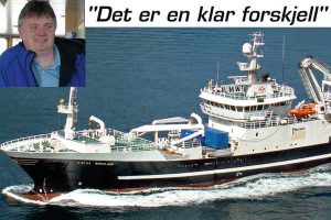 Højteknologisk tov erstatter stålwire.  foto: trawleren Birkeland - Cosmos Trawl