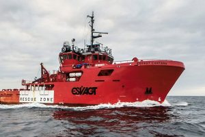 ESVAGT-besætning anerkendt for ekstraordinær redningsindsats. foto: Cantana Esvagt