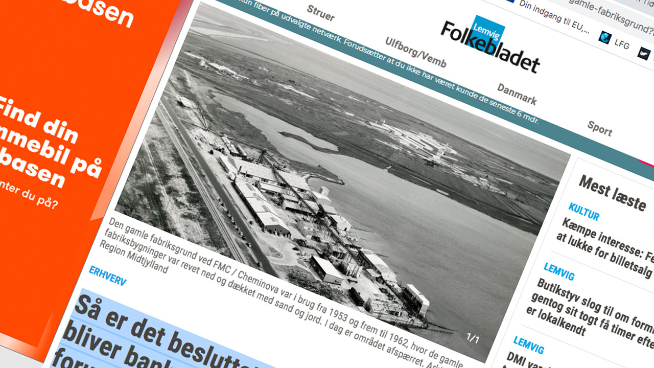 Read more about the article Massiv forurening skal inddæmmes ved Rønland på Harboøre Tange