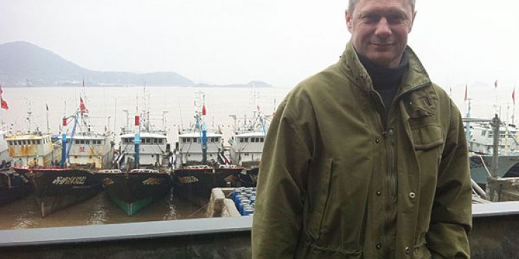 Adm. direktør Christian Bisgaard er her fotograferet i en af de mange fiskerihavne