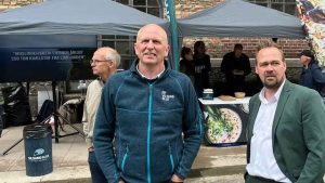 jan Christensen direktør for Vilsund Blue sammen med Kristian Bøgsted fra DD - foto: fb vilsund Blue