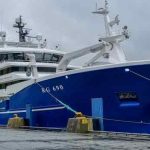 Christian í Grótinum landede 300 tons makrel, fanget under Færøerne foto: Sverri Egholm