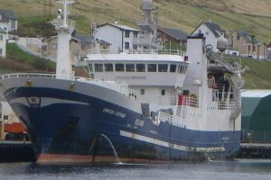 Den færøske trawler Christian i Grótinum har fisket sin kvote af makrel for 2020