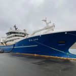 Christian I Grotinum landede i Fuglefjord - FS Fiskur.fo