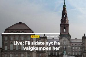Thorning udskriver valg - Christiansborg