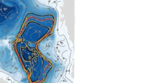 Vandet i de øverste 1000–1500 meter bevæger sig i ring med en diameter på omkring 50 kilometer – og med hastigheder på op til en halv meter i sekundet. I havets målestok er det voldsomt. Her er der enorm energi i omløb, svarende til en evig roterende motor i dybet. foto: Arctic Mediterranean
