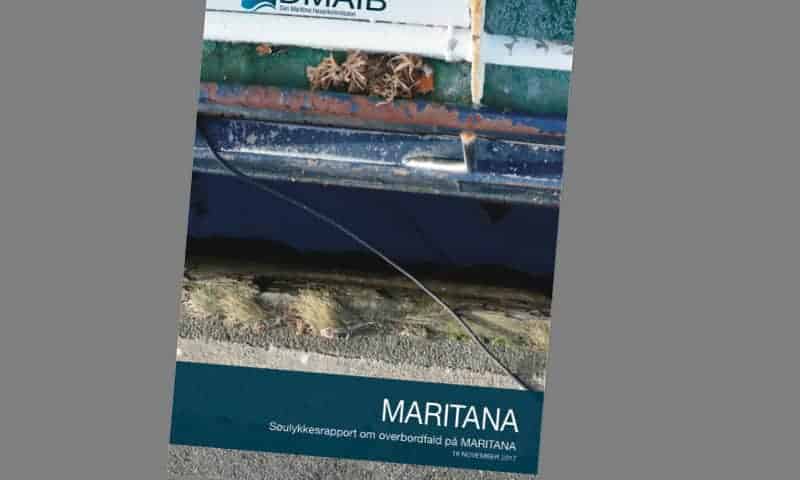 Read more about the article Søulykkesrapport om arbejdsulykke på MARITANA