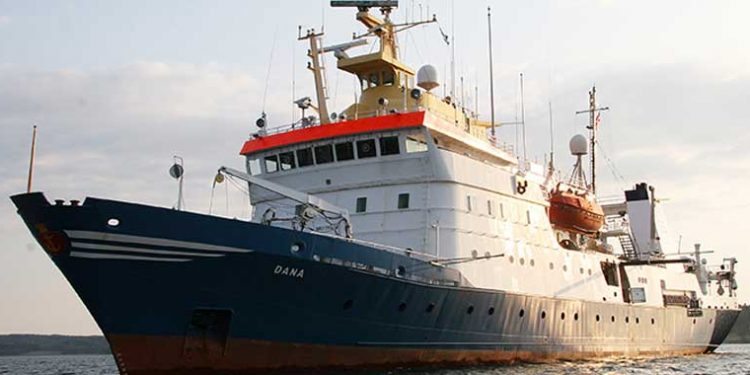 Folkemødet i Hirtshals omhandler også vores marine havmiljø.  foto: Havforskningsfartøjet Dana - DTU