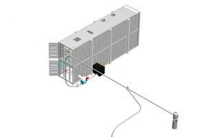 Dansk underleverandør til gigantisk laksefabrik på Færøerne.  Illustration: Danish Ice & Hydraulics nye Bakkafrost projekt