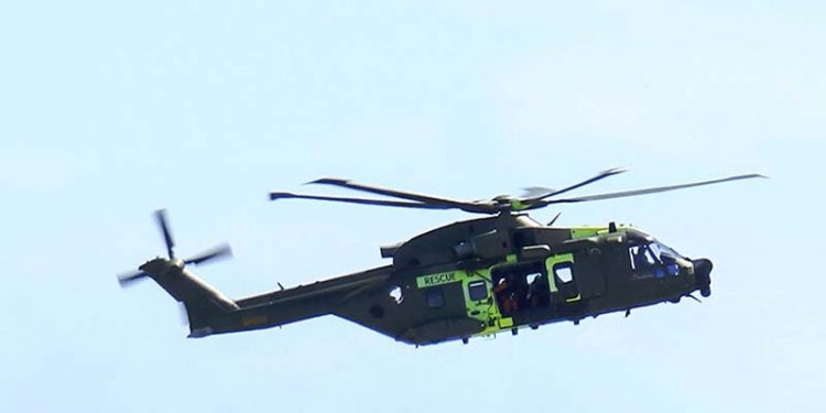Garnjolle sejlet ned af 20 tons kutter  Arkivfoto: Redningshelikopter i aktion - PmrA