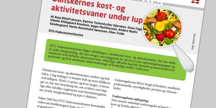 Danskerne spiser stadigt for lidt fisk.  ill.: DTU Fødevareinstituttets nationale undersøgelse af danskernes kostvaner og deres fysiske aktivitet - DTU