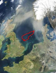 Doggerbanke i Nordsøen er et stort, lavvandet område på cirka 17.000–18.000 km2 (red. ca. 2,5 gange støre end Sjælland) som gennem tusinder af år har været et vigtigt levested for havets dyr.  foto: wikip