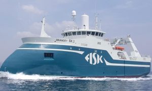 Islandsk nybygning er nu på vej hjem fra Tyrkiet  Foto: Det islandske rederi FISK modtager i disse dage deres nye trawler »Drangey« fra det tyrkiske værft Cemre Shipyard