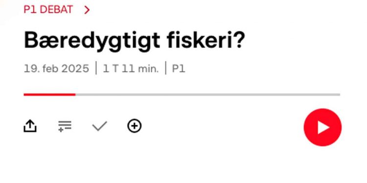 DR P1's debatprogram om bæredygtigt fiskeri, satte i går eftermiddag fokus på to af tidens helt store emner i fiskeribranchen: CO₂-afgiften og forbuddet mod bundslæbende fiskeri. foto: DR Radio P1