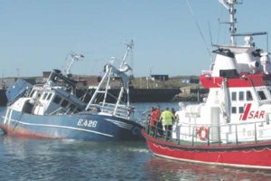 Fiskeskibes  stabilitet Foto: Fiskeriets Arbejdsmiljøråd     Foto : H.Kinch