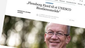 Borgmester Jan Riber Jakobsen, fra Aabenraa, har foreslået, at byrådet opretter en særlig komité for at undersøge, om Flensborg Fjord skal ansøge om at blive en UNESCO-beskyttet naturzone. snapshot Der Nordschelswiger