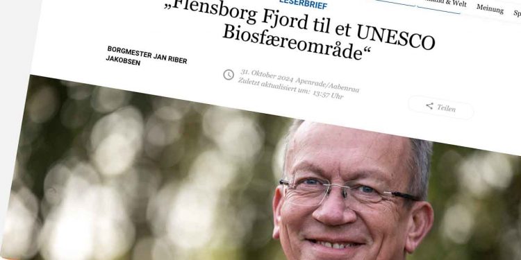 Borgmester Jan Riber Jakobsen, fra Aabenraa, har foreslået, at byrådet opretter en særlig komité for at undersøge, om Flensborg Fjord skal ansøge om at blive en UNESCO-beskyttet naturzone. snapshot Der Nordschelswiger