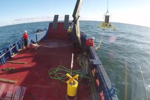 DTU undervands-robot filtrerer for fiske-DNA spor i havet   Foto: fra DTU´s udsætning af ESP´eren - DTU