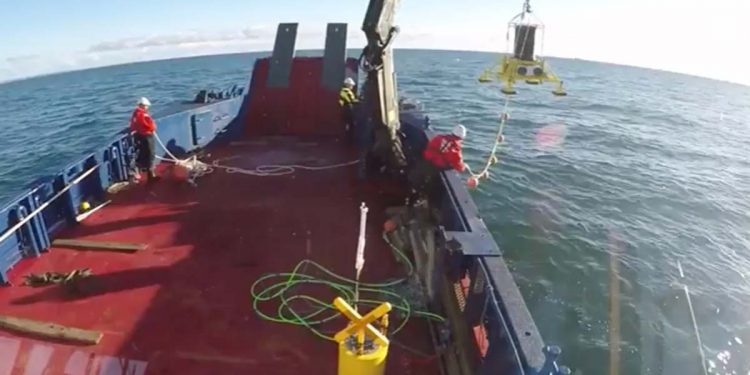 DTU undervands-robot filtrerer for fiske-DNA spor i havet   Foto: fra DTU´s udsætning af ESP´eren - DTU