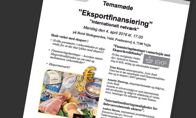 Read more about the article Fødevareklubben arrangerer Temamøde i Vejle