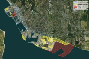 Esbjerg Havn udvikler sig hastigt i disse år.  Foto: Danske Havne