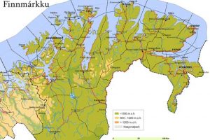 Russisk forurening med tungmetaller bekymre Norge.  Foto: Norsk grænse op mod Rusland - Wikipedia