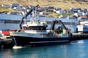 Fiskaklettur kom i land med 54.000 pund fisk, primært torsk, lange og kuller. foto: FS - fiskur.fo