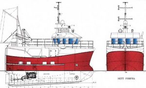 Norsk rederi bestiller tre nye fiskefartøjer.  Ill.: Nyt fiskefartøj til Berg Fiskeriselskap i Senjahopen ved Tromsø - Marin Design AS